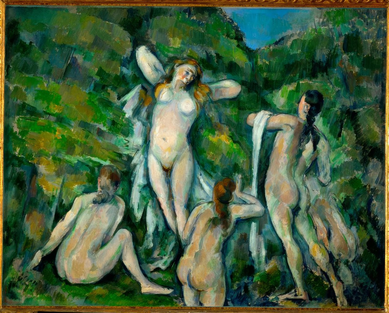 Czterech kąpiących się autorstwa Paul Cézanne