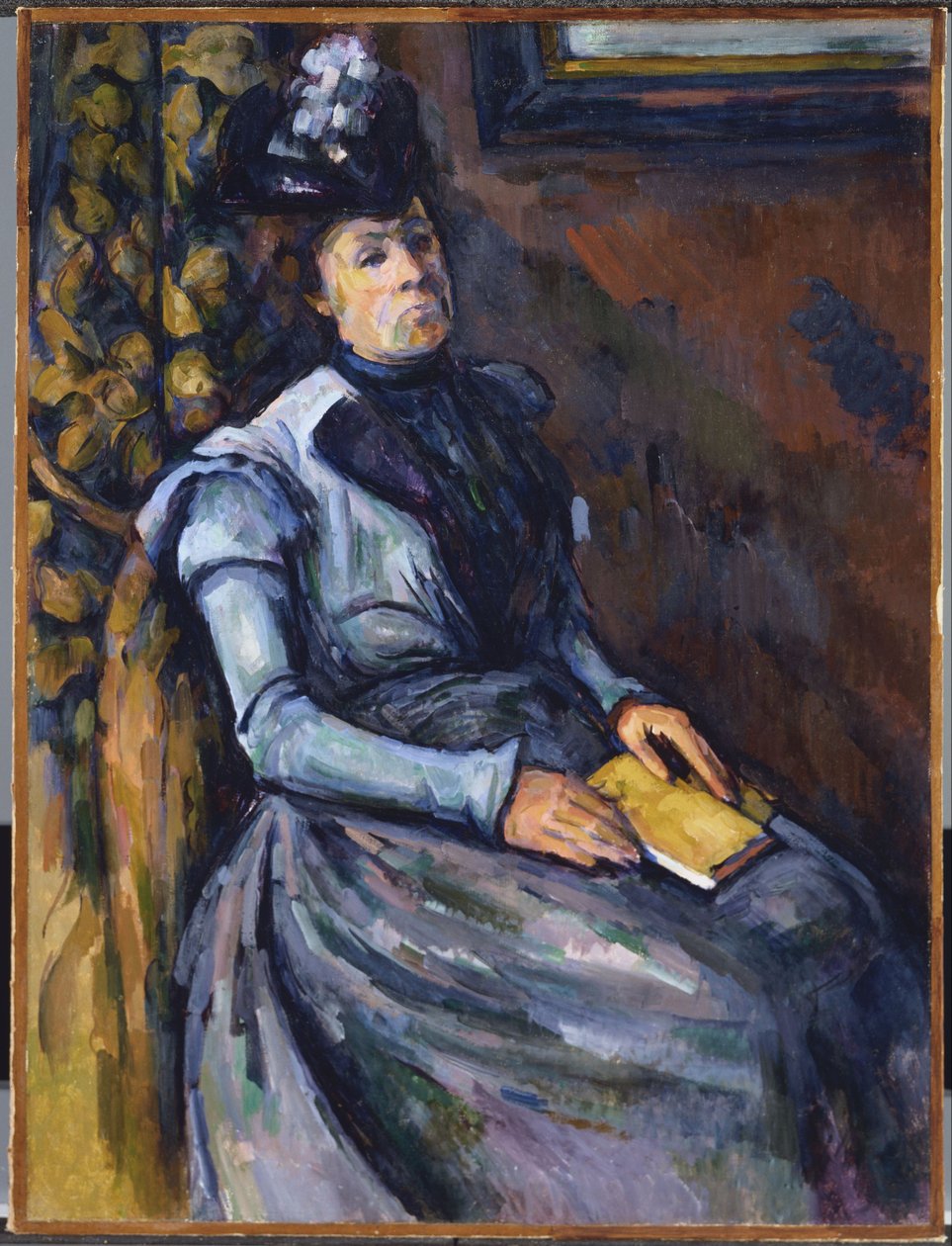 Siedząca kobieta w kolorze niebieskim autorstwa Paul Cézanne