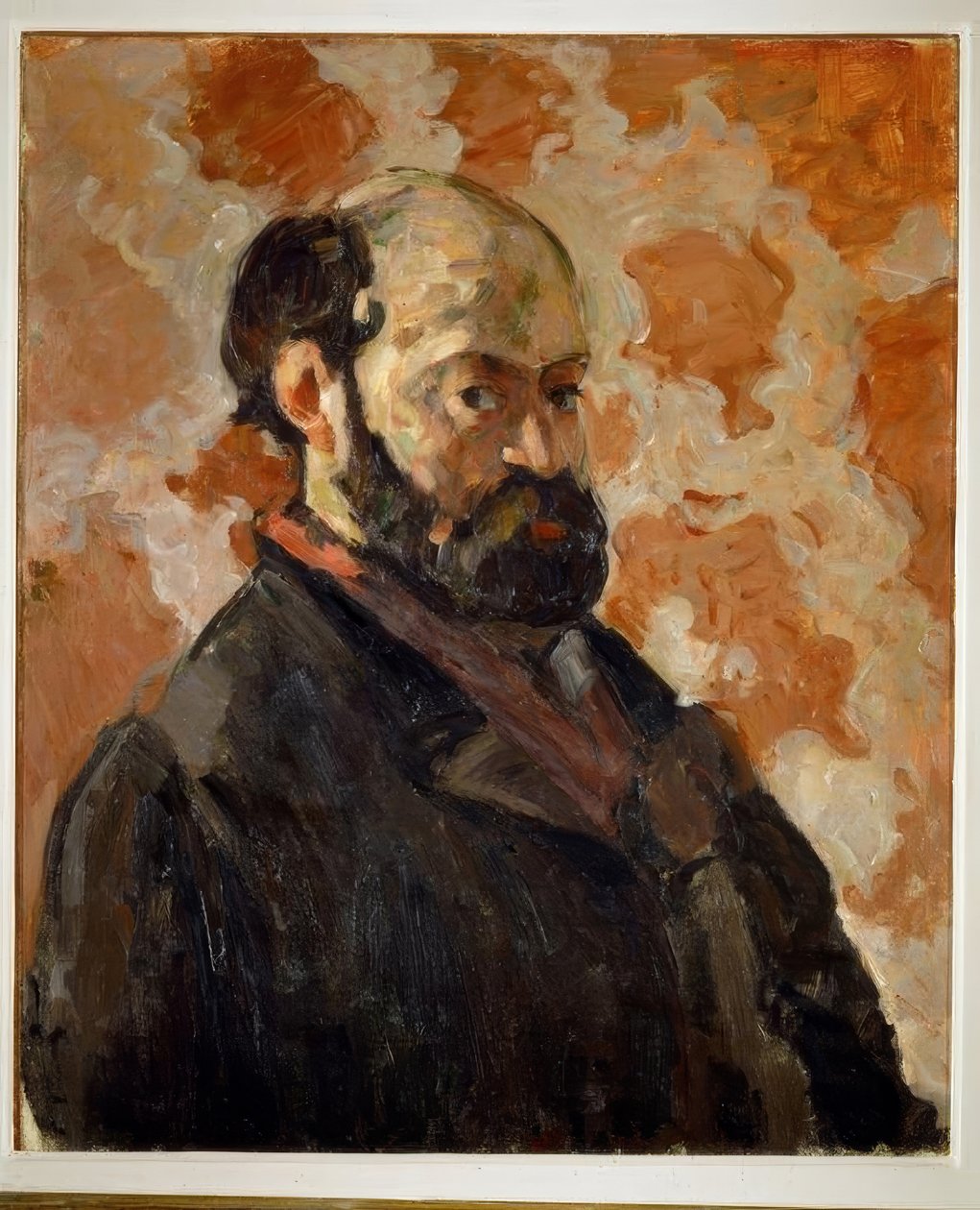 Autoportret na różowym tle autorstwa Paul Cézanne