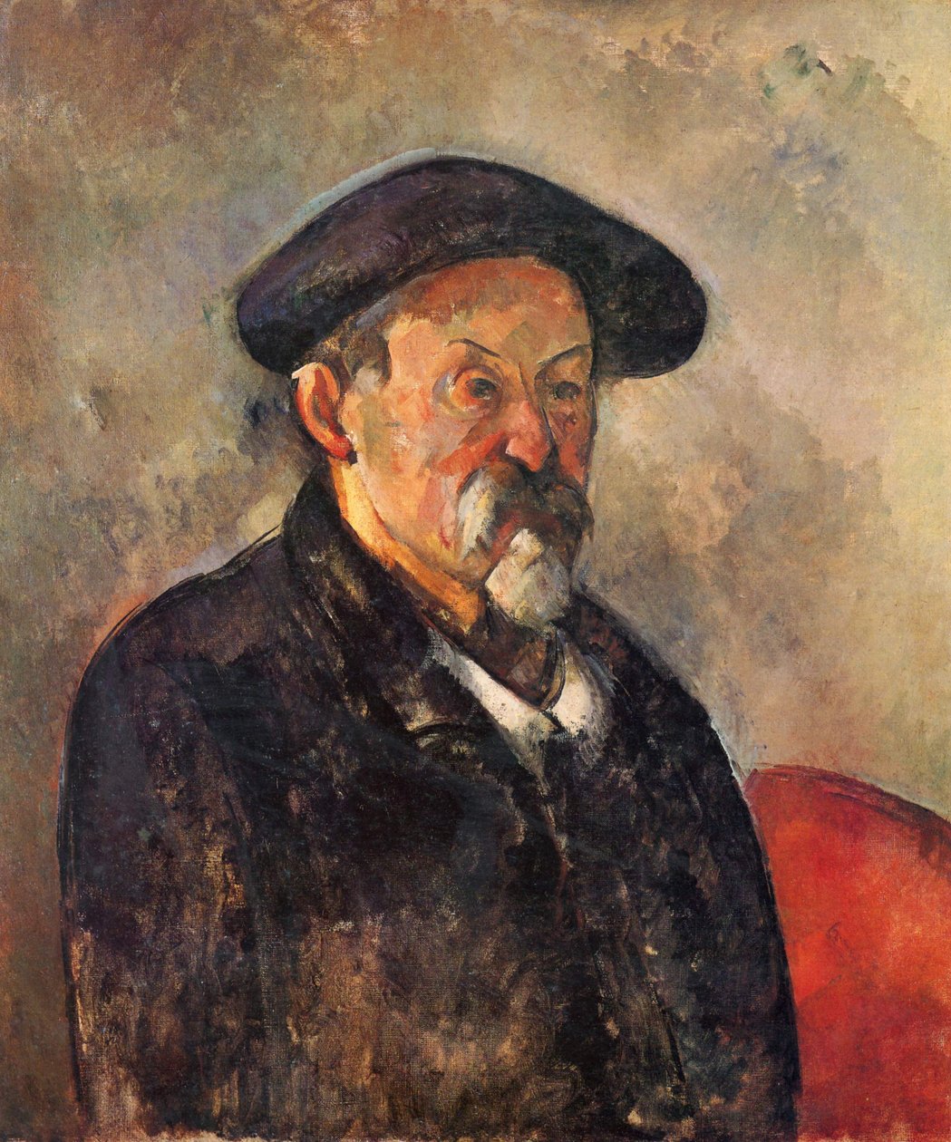 Autoportret z beretem autorstwa Paul Cézanne