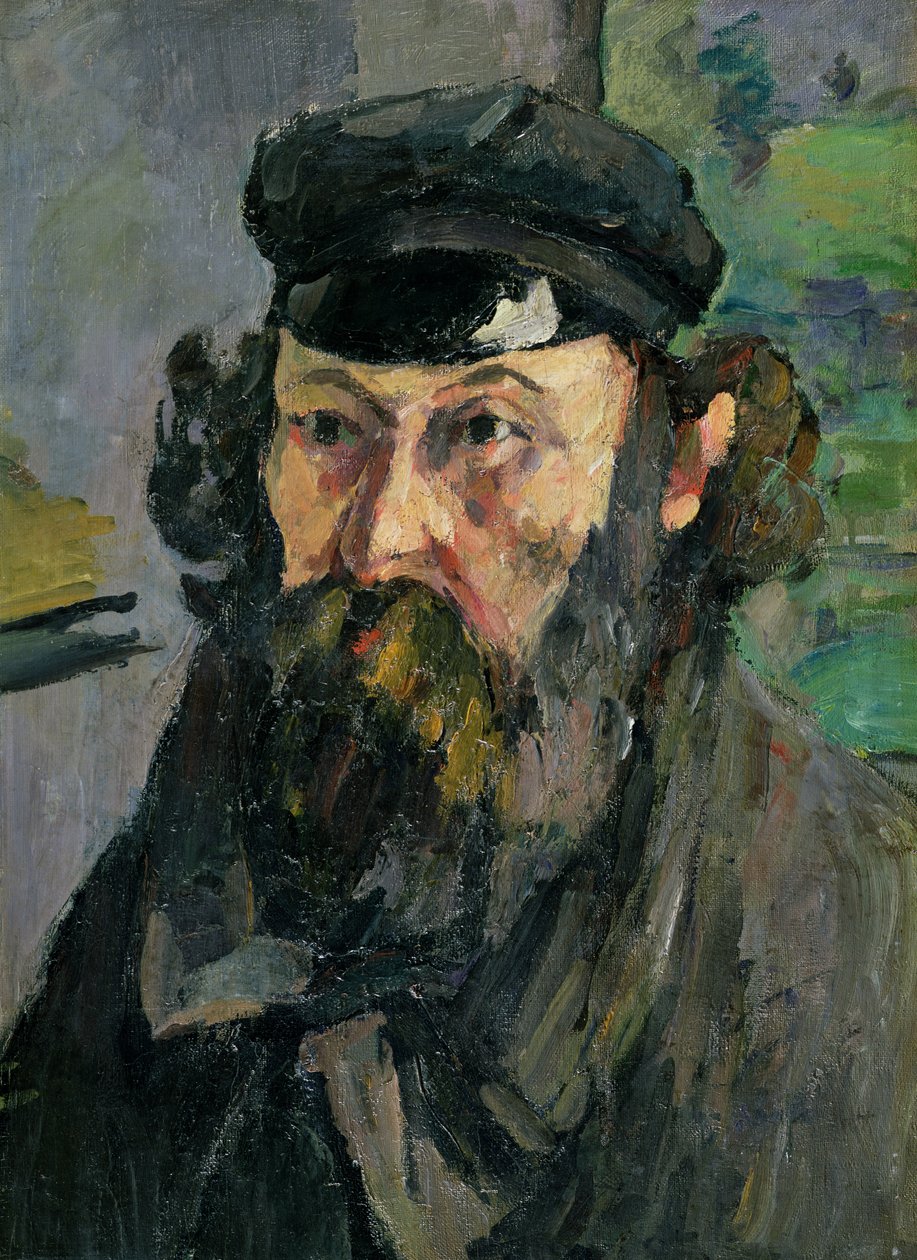 Autoportret w czapce autorstwa Paul Cézanne
