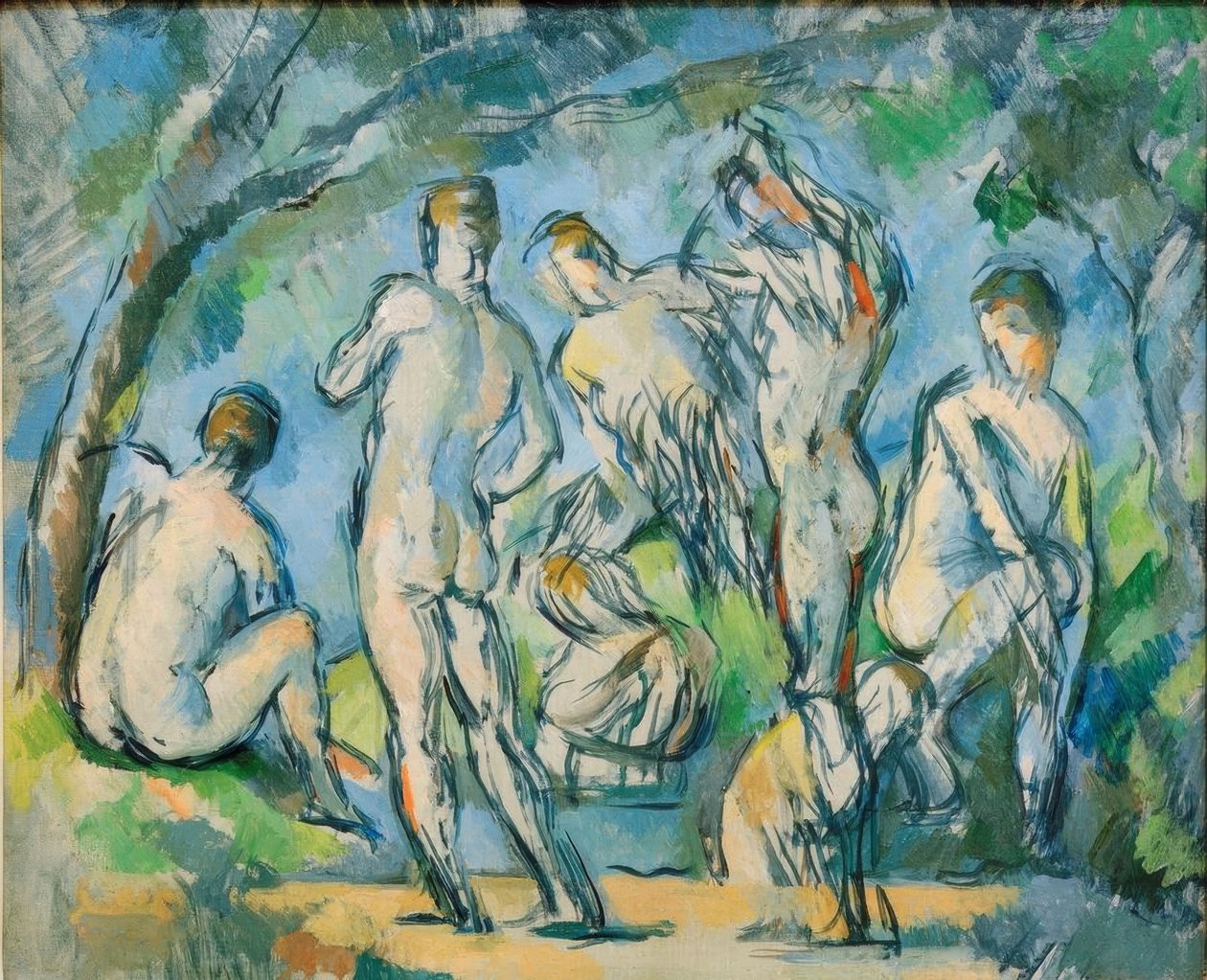 Siedmiu kąpiących się autorstwa Paul Cézanne