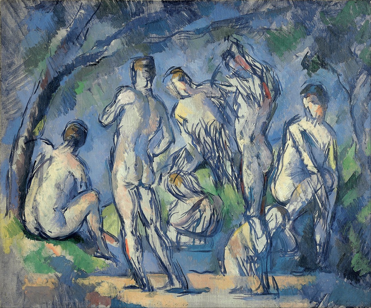 Siedmiu Kąpiących się autorstwa Paul Cézanne