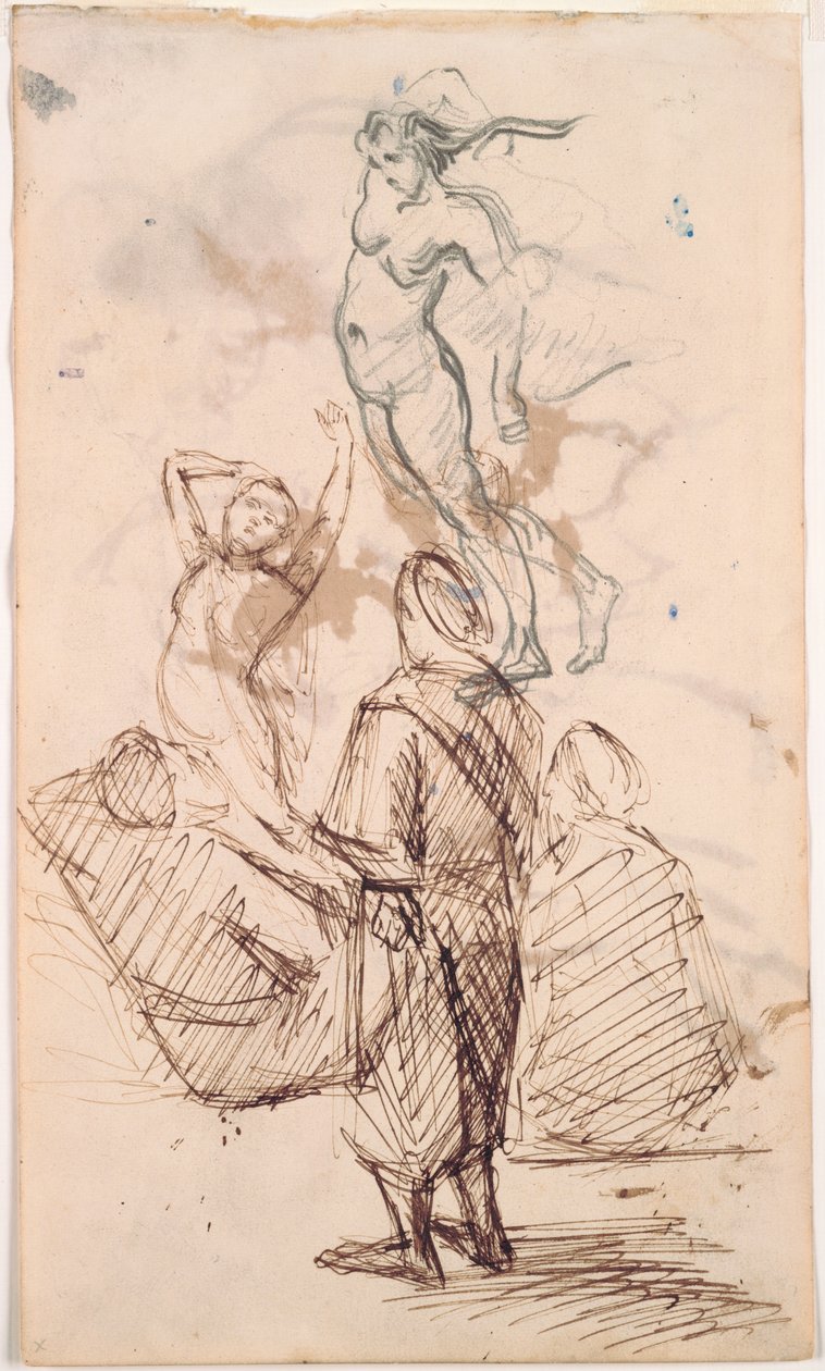Arkusz studiów, 1871-1876. autorstwa Paul Cézanne