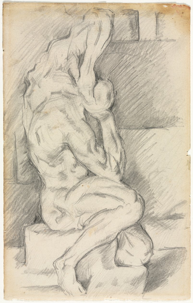 Szkic rzeźby anatomicznej recto Szkic Madame Cézanne verso, 188184. autorstwa Paul Cézanne