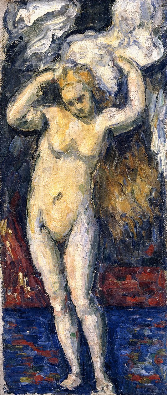 Kąpiąca się na stojąco, suszenie włosów, ok. 1869 autorstwa Paul Cézanne