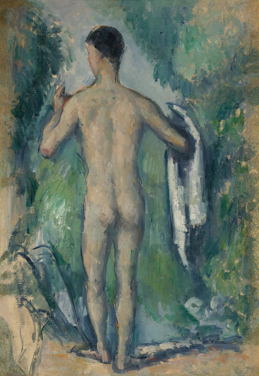 Kąpiący się na stojąco, widziany z tyłu, 187982. autorstwa Paul Cézanne