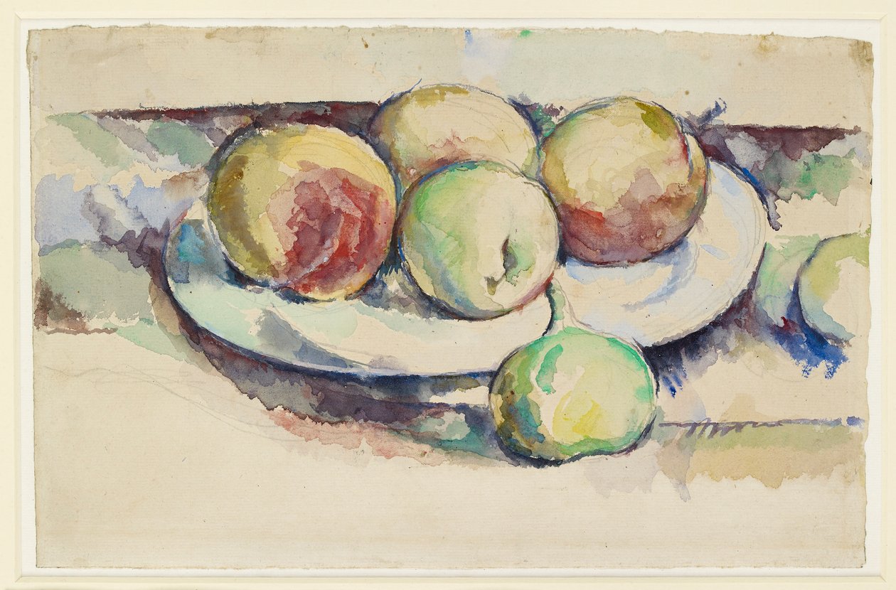 Martwa natura brzoskwini i fig, koniec XIX wieku autorstwa Paul Cézanne