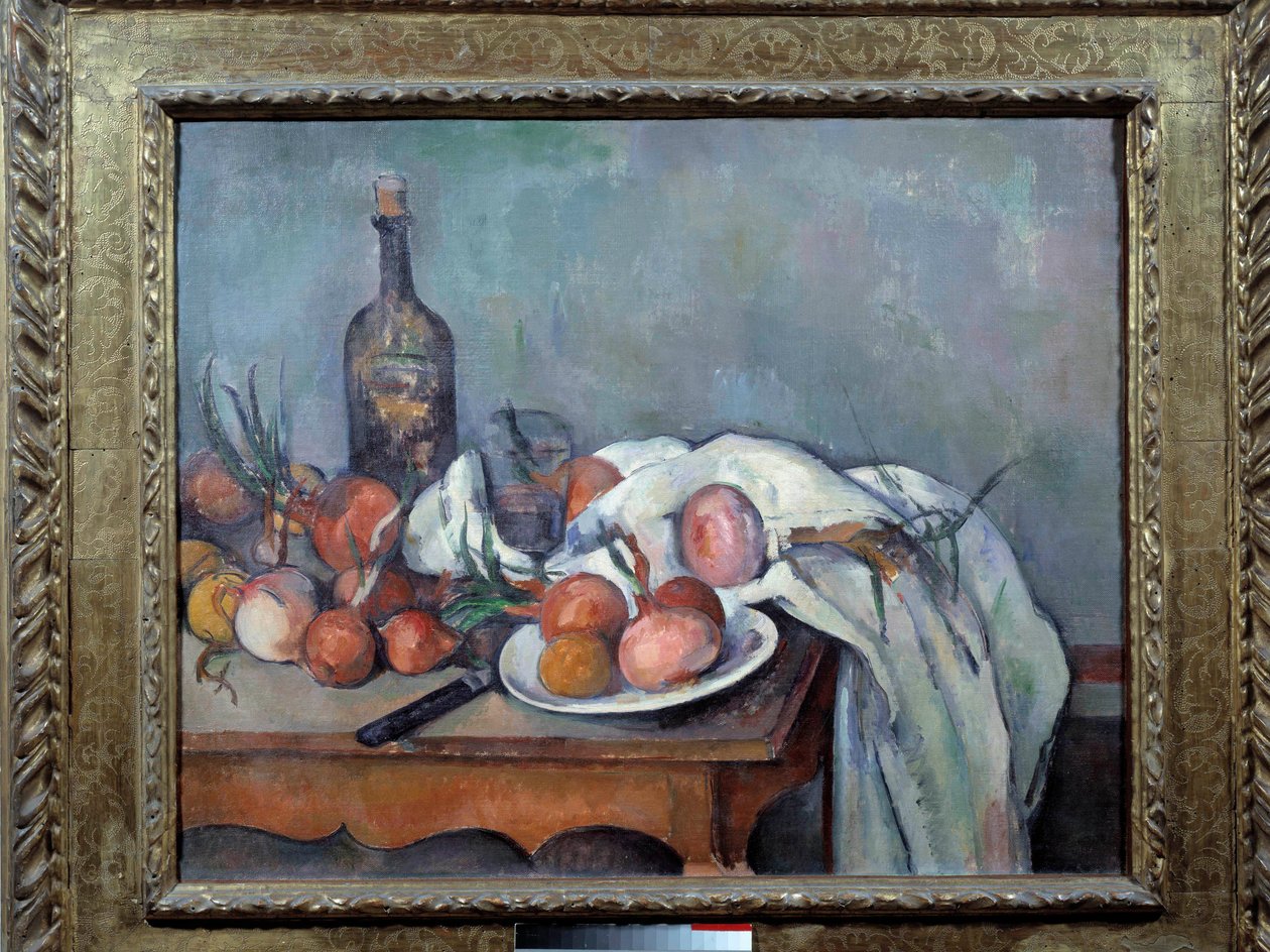 Martwa natura z cebulą Malarstwo Paula Cezanne