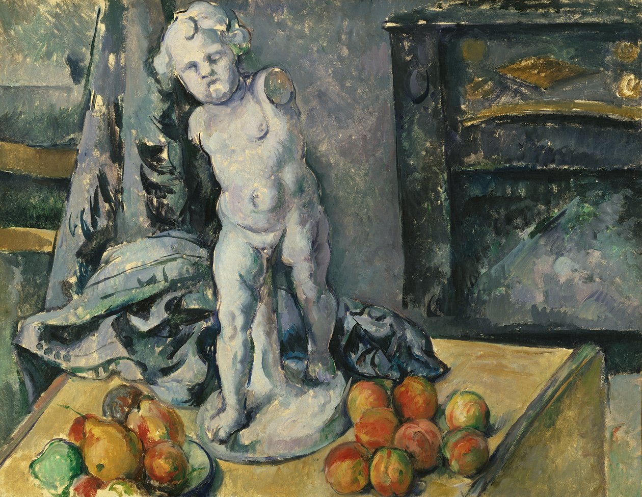 Martwa natura z gipsowym Kupidynem, lata 90. XIX wieku autorstwa Paul Cézanne