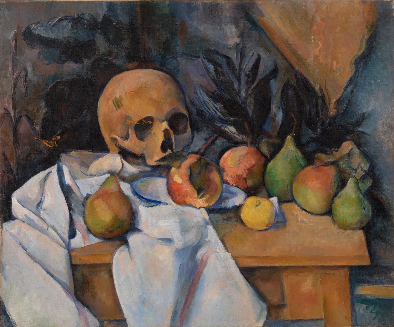 Martwa natura z czaszką (Natura morte au crane) autorstwa Paul Cézanne