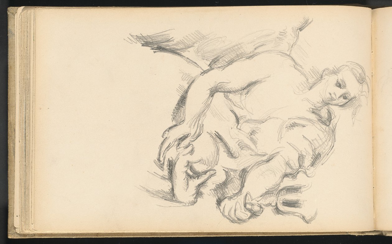 Studium anioła w „Proroku Eliaszu” Rubensa autorstwa Paul Cézanne