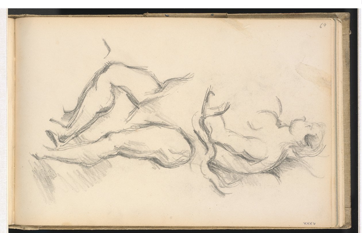 Studium alegorycznej postaci geniusza zdrowia z Rubensa „Narodziny Ludwika XIII w Fontainbleau” autorstwa Paul Cézanne