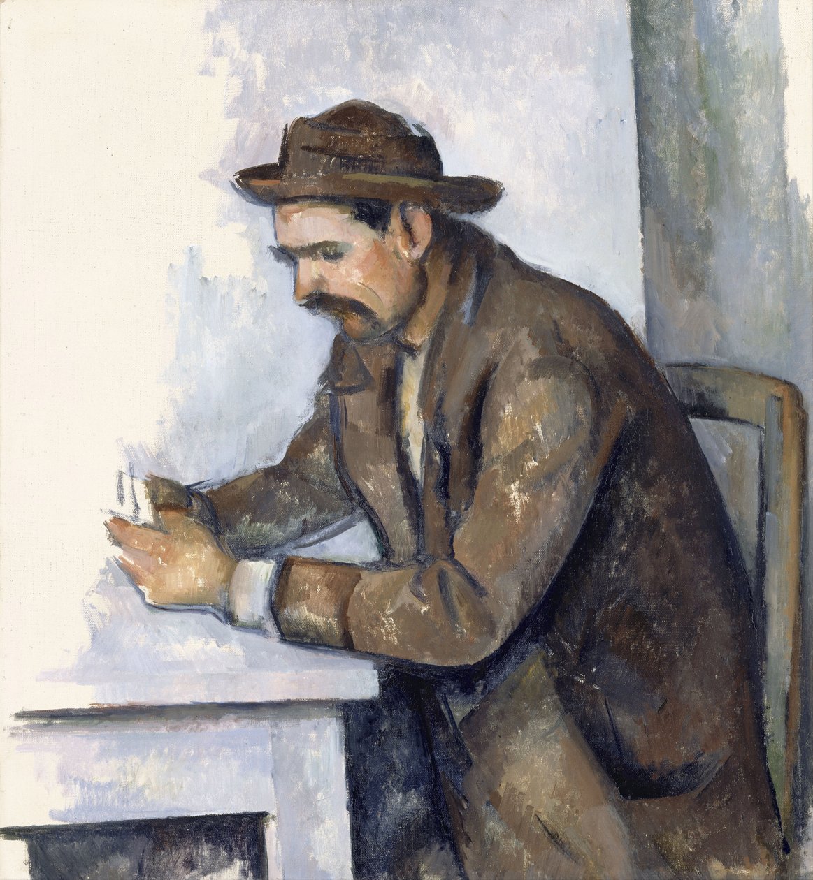 Gracz w karty, 1890-1892 autorstwa Paul Cézanne