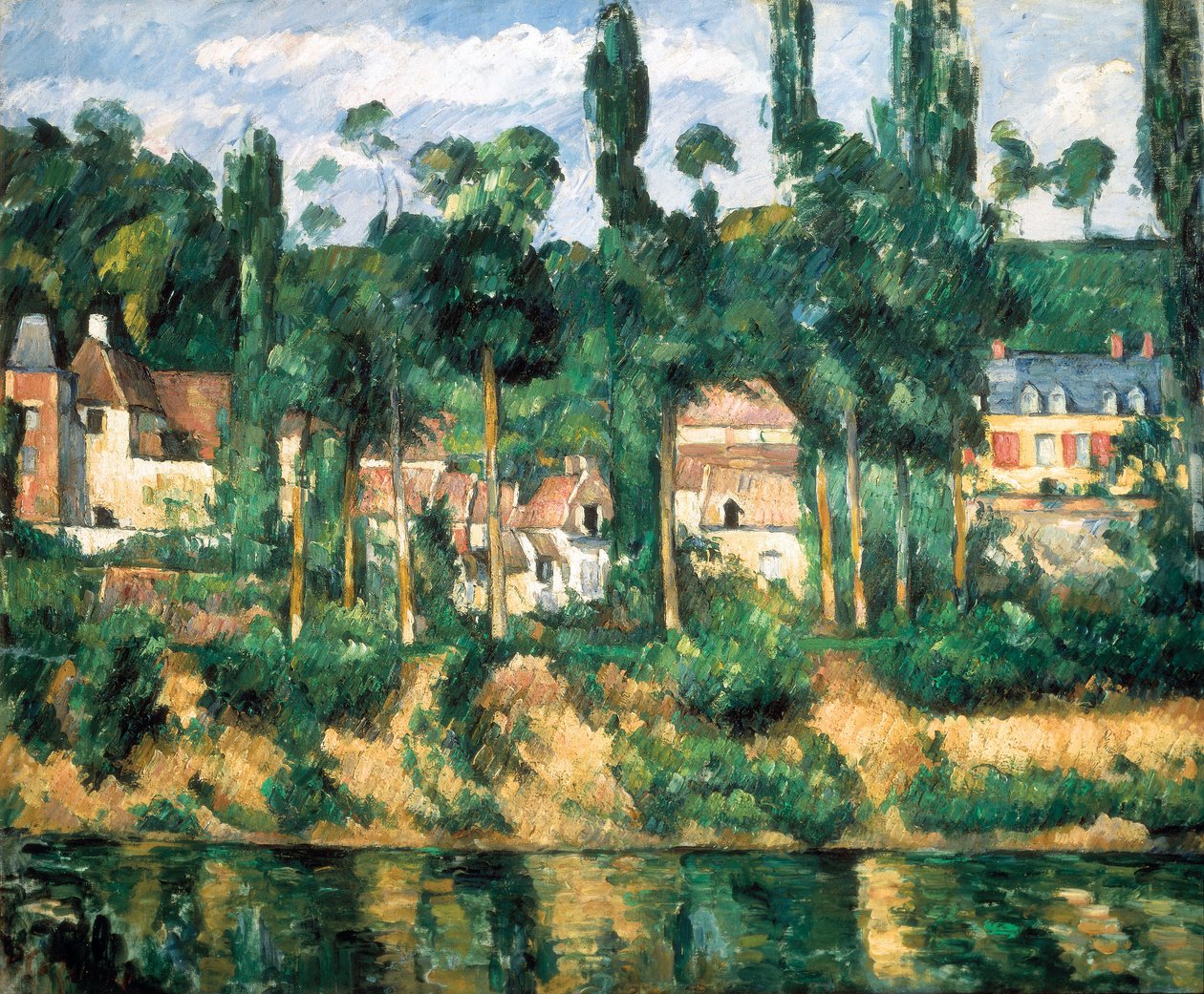Chateau de Medan, ok.1880 (olej na płótnie) autorstwa Paul Cézanne