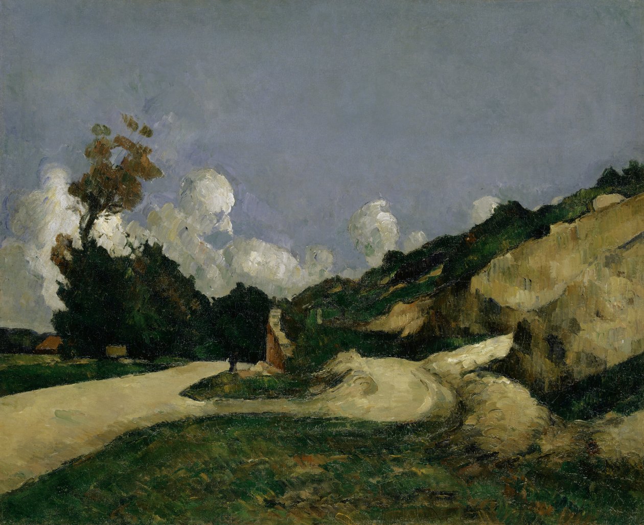 Wiejska droga, ok. 1871 r. autorstwa Paul Cézanne