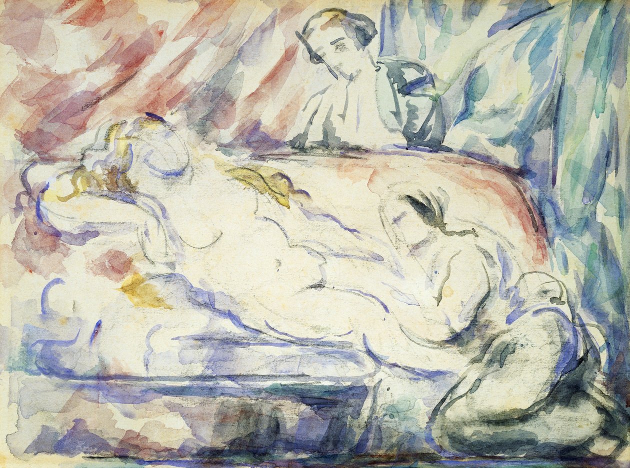 Toaleta kurtyzany, c.1880 autorstwa Paul Cézanne