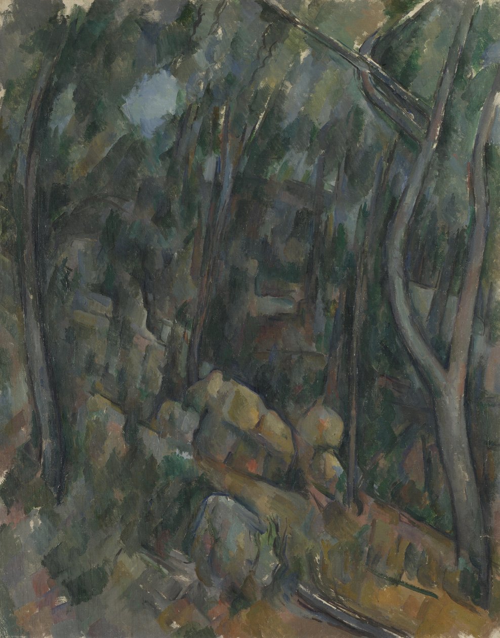 Teren Château Noir, um 1900-1904 autorstwa Paul Cézanne