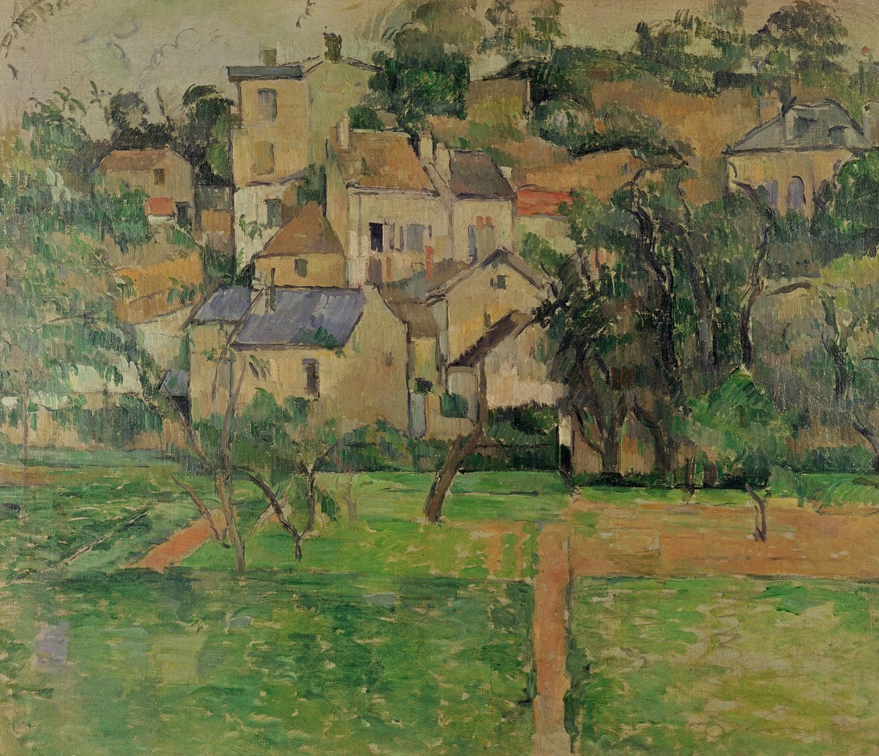 په پونټوز کې هرمیټیج، 1884 پولی autorstwa Paul Cézanne