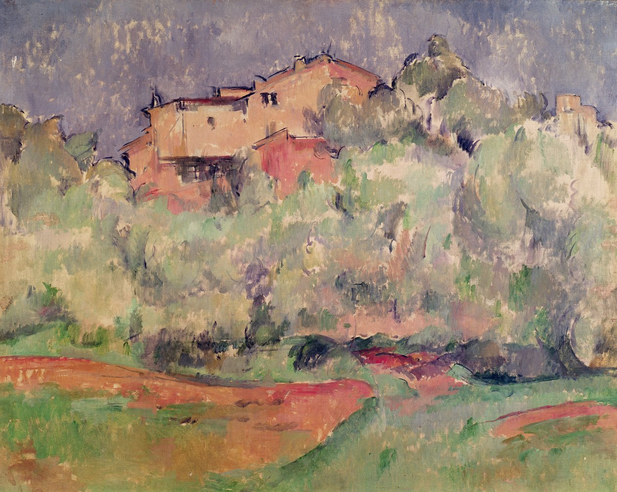 Dom w Bellevue, 1888-92 autorstwa Paul Cézanne