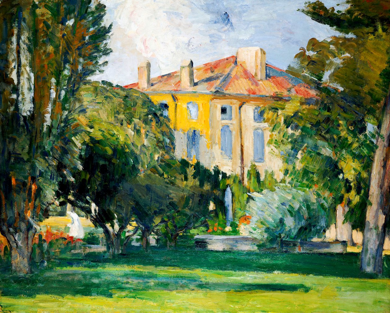 Dom w Jas de Bouffan, 1882-85 autorstwa Paul Cézanne