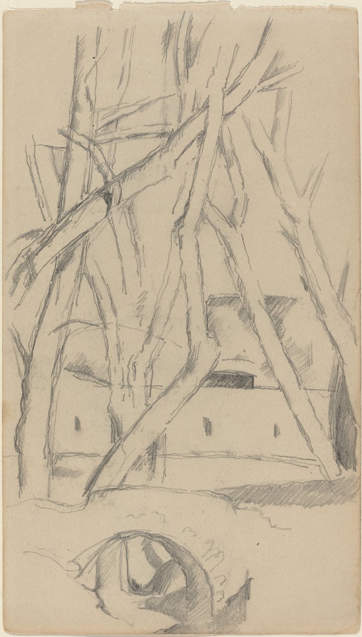 Mały Most [recto] autorstwa Paul Cézanne