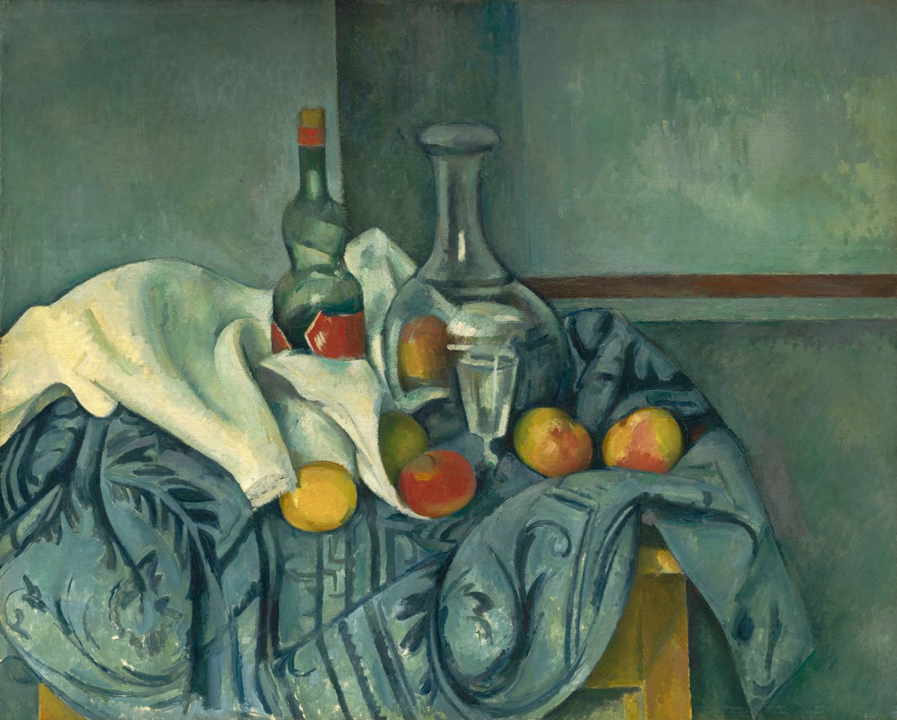 Butelka mięty pieprzowej autorstwa Paul Cézanne