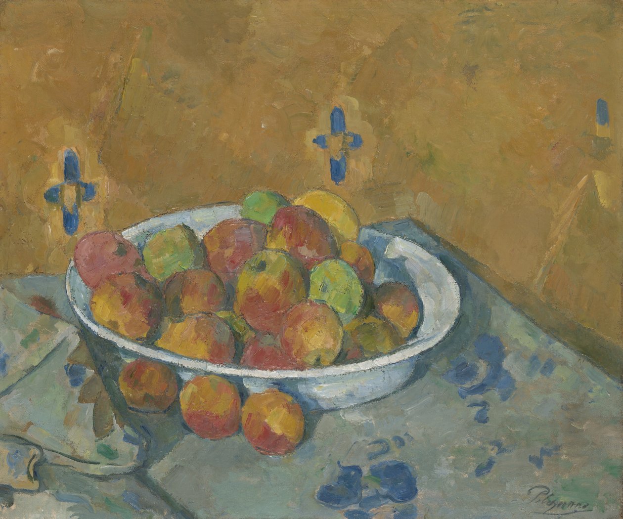 Talerz jabłek autorstwa Paul Cézanne