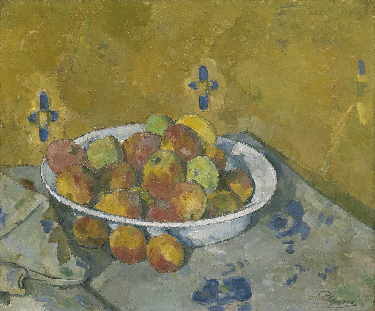 Talerz Jabłek, ok.1877 autorstwa Paul Cézanne