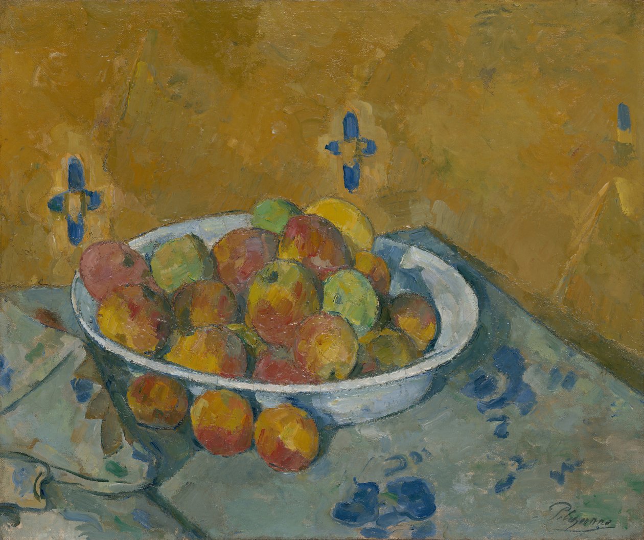 Talerz Jabłek 1877. autorstwa Paul Cézanne