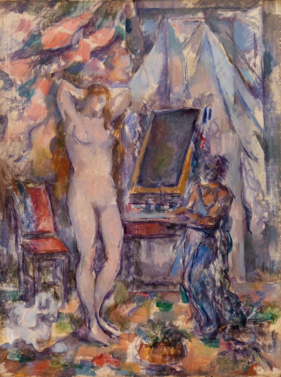 toaleta (La toaleta) autorstwa Paul Cézanne