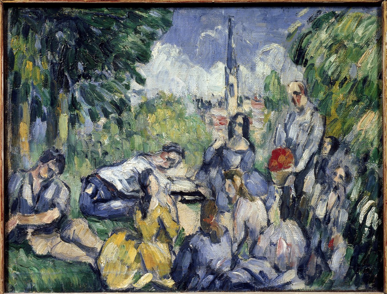 Śniadanie na trawie - Olej na płótnie autorstwa Paul Cézanne