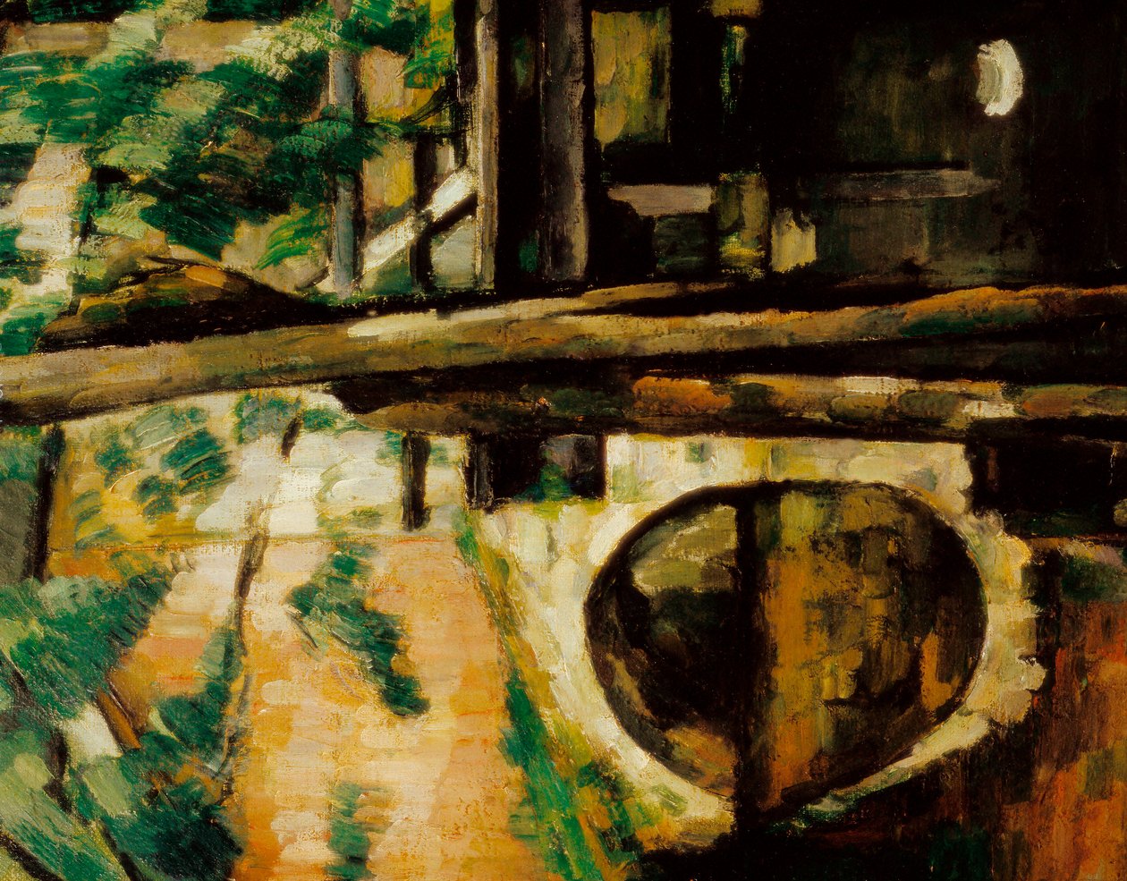 Most w Maincy (znany również jako Pont de Mennecy), detal autorstwa Paul Cézanne