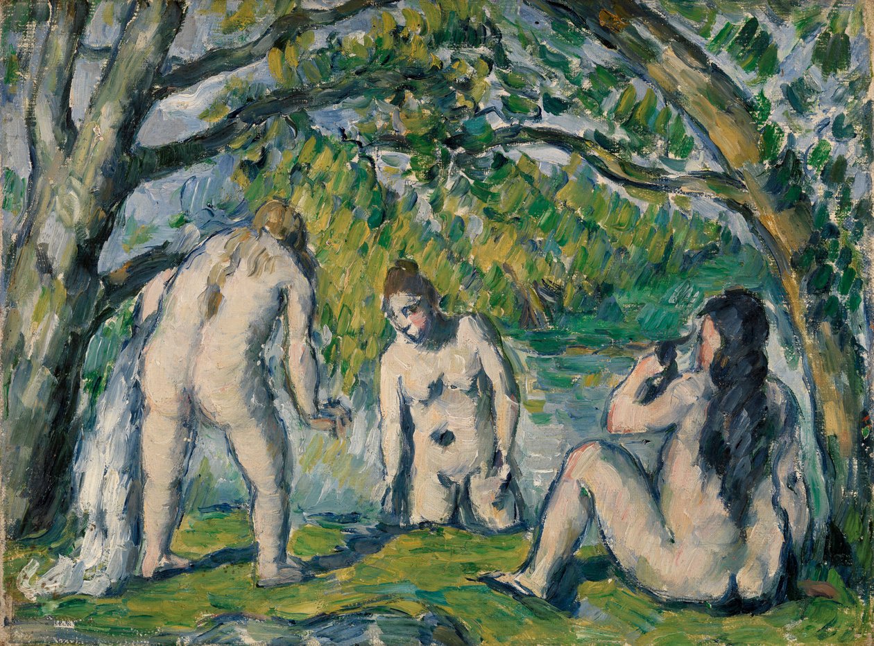 Trzech Kąpiących się autorstwa Paul Cézanne