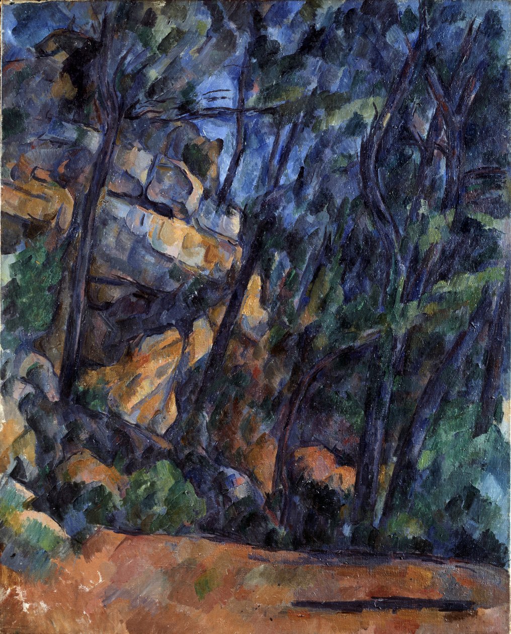 Drzewa i skały w parku Château Noir, ok. 1904. autorstwa Paul Cézanne
