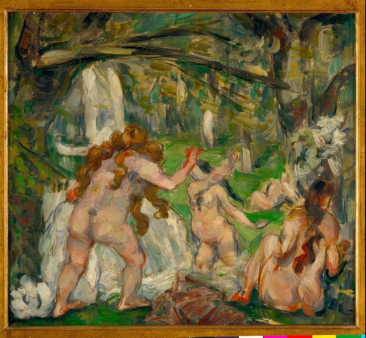 Trzech kąpiących się autorstwa Paul Cézanne
