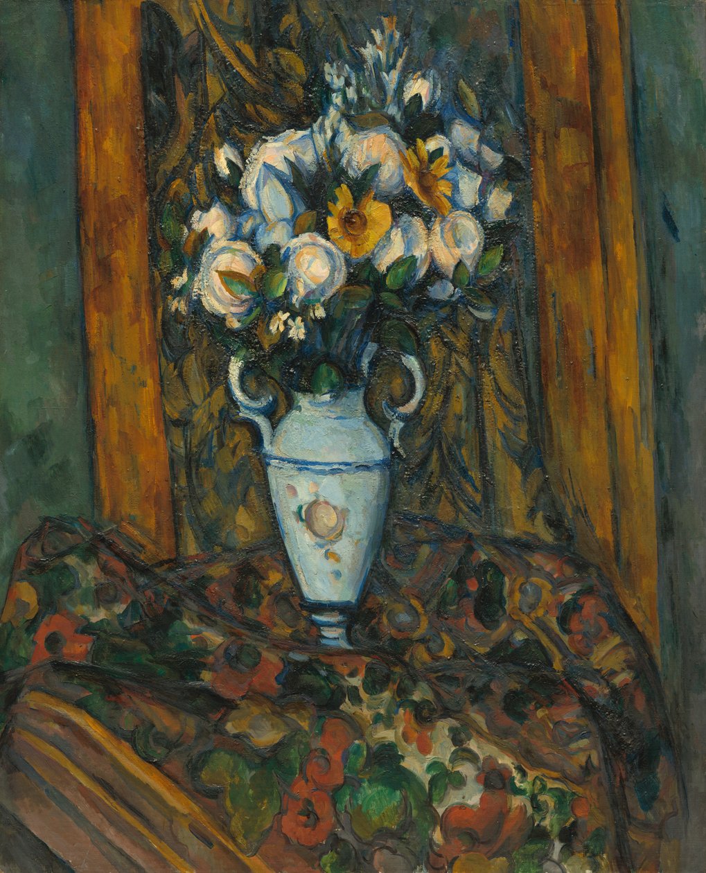 Wazon kwiatów autorstwa Paul Cézanne