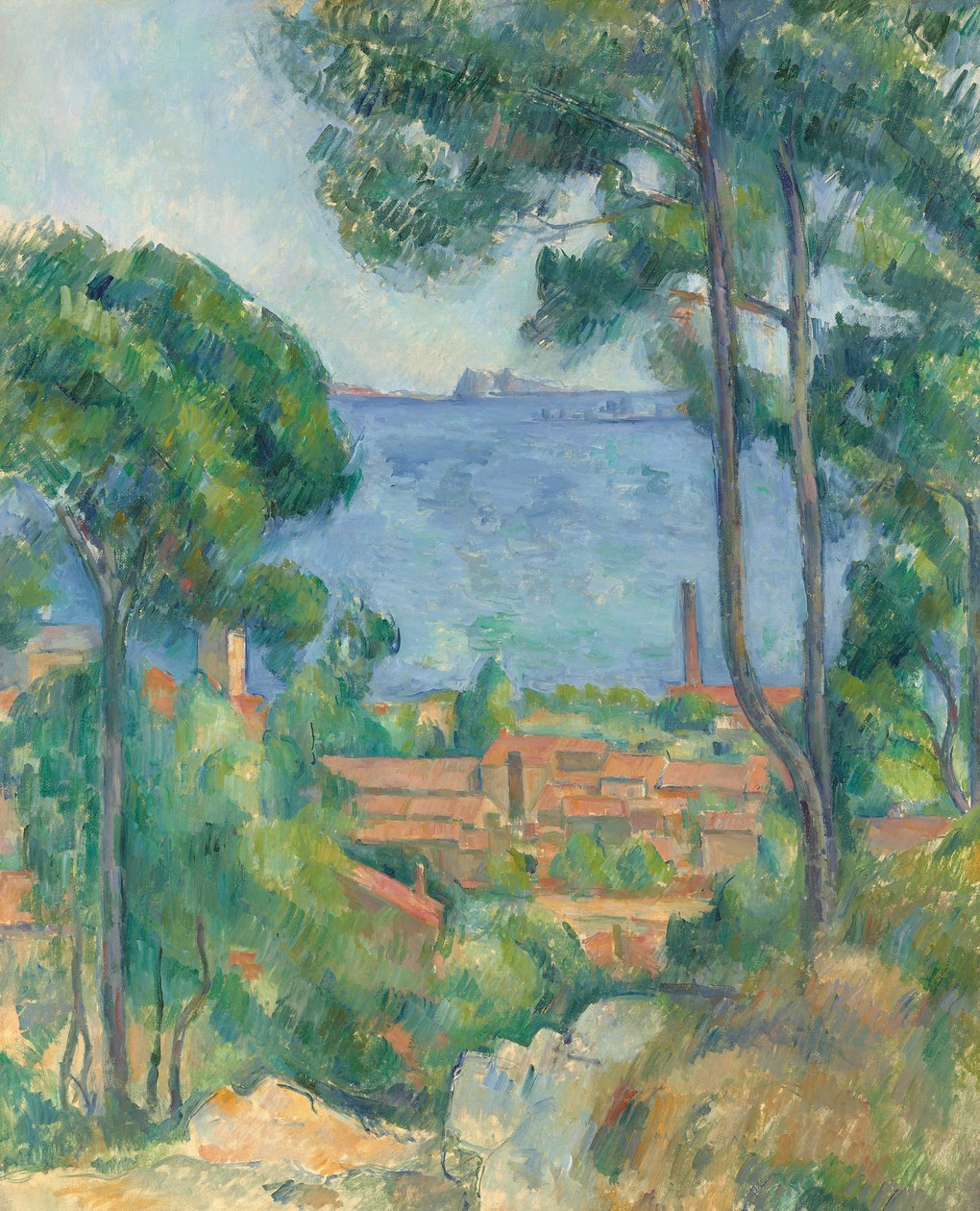 Widok L"Estaque i Château d"If, ok. 1883-85 autorstwa Paul Cézanne
