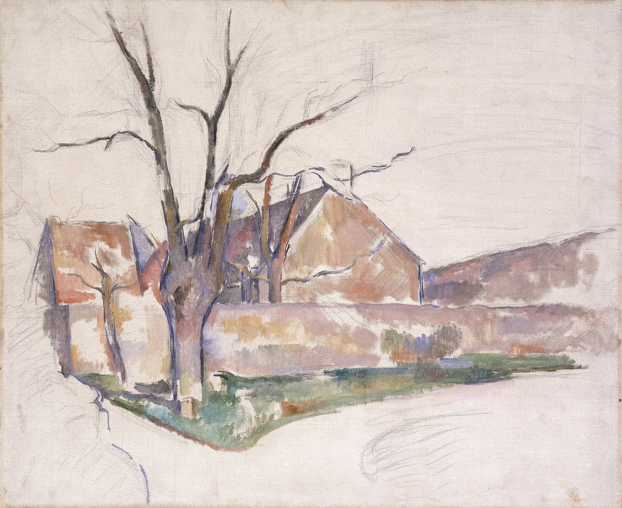 Pejzaż zimowy, ok.1885 autorstwa Paul Cézanne