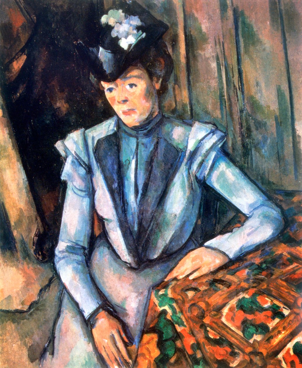 Kobieta siedząca na niebiesko, 1902-1906 autorstwa Paul Cézanne