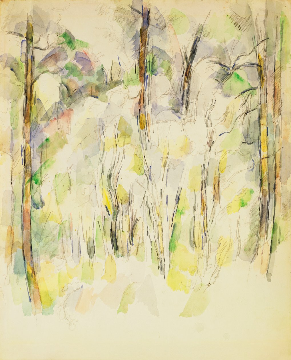 Scena leśna, ok. 1900-1904 autorstwa Paul Cézanne