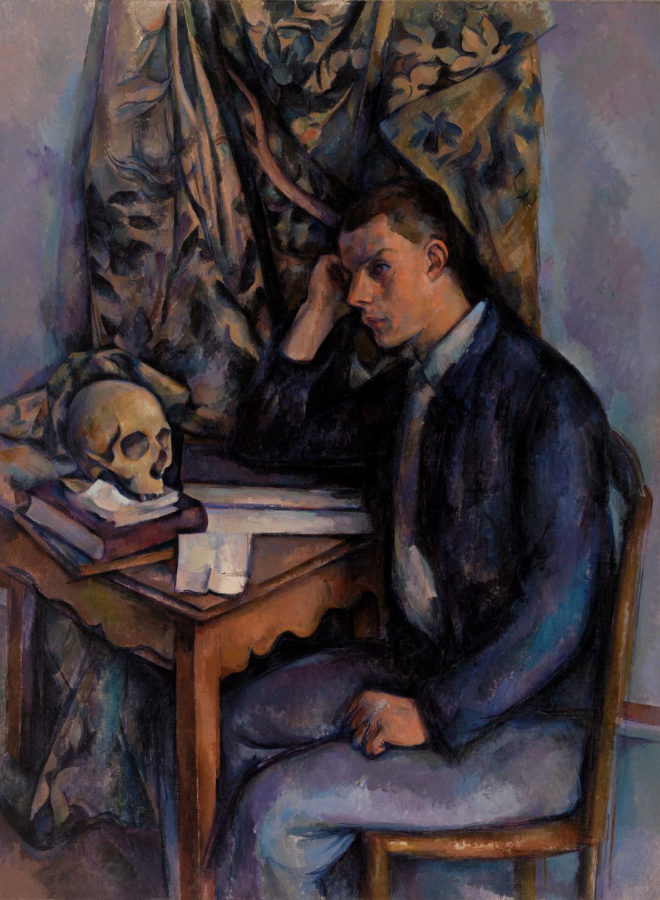 Młody mężczyzna i czaszka autorstwa Paul Cézanne