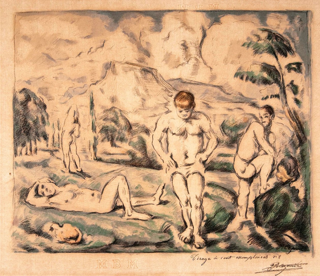Wielcy Kąpiący się autorstwa Paul Cézanne, Auguste Clot