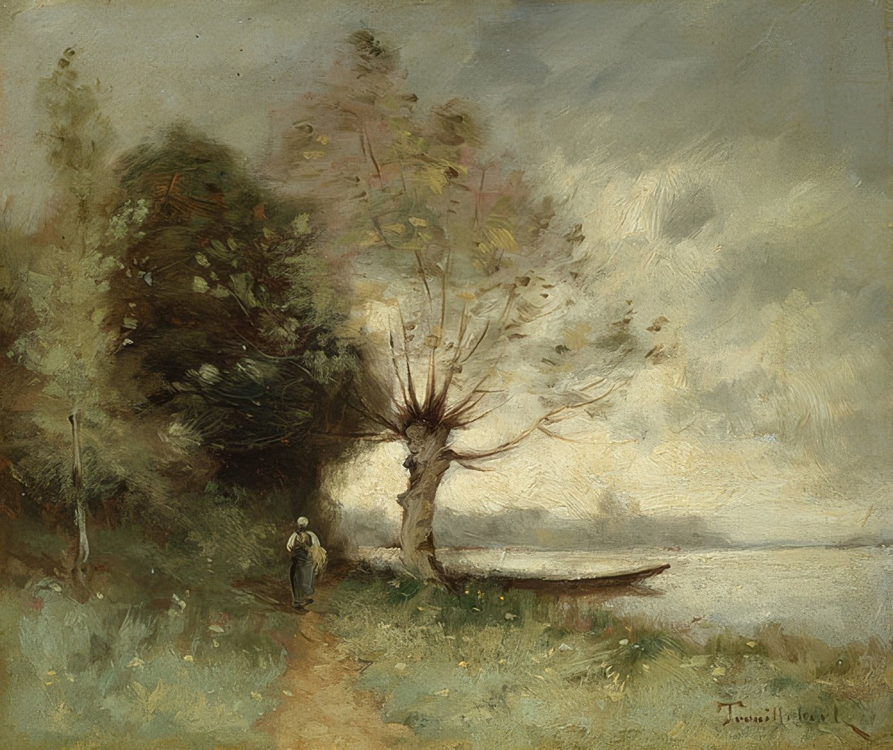 Brzegi Loary w pobliżu Chouze. 1893 autorstwa Paul Desire Trouillebert