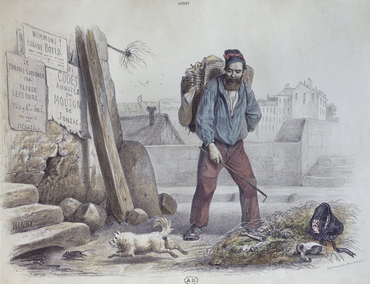 Homem faminto durante a Communepolish de Paris autorstwa Paul Edmond Henry