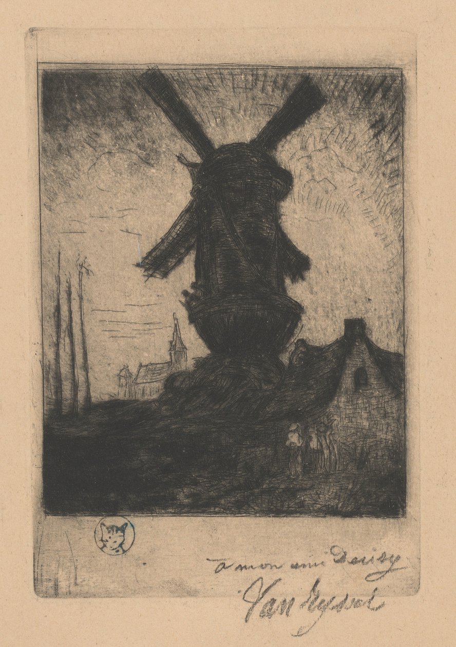 Północny wiatrak w dolinie Creuse autorstwa Paul Ferdinand Gachet