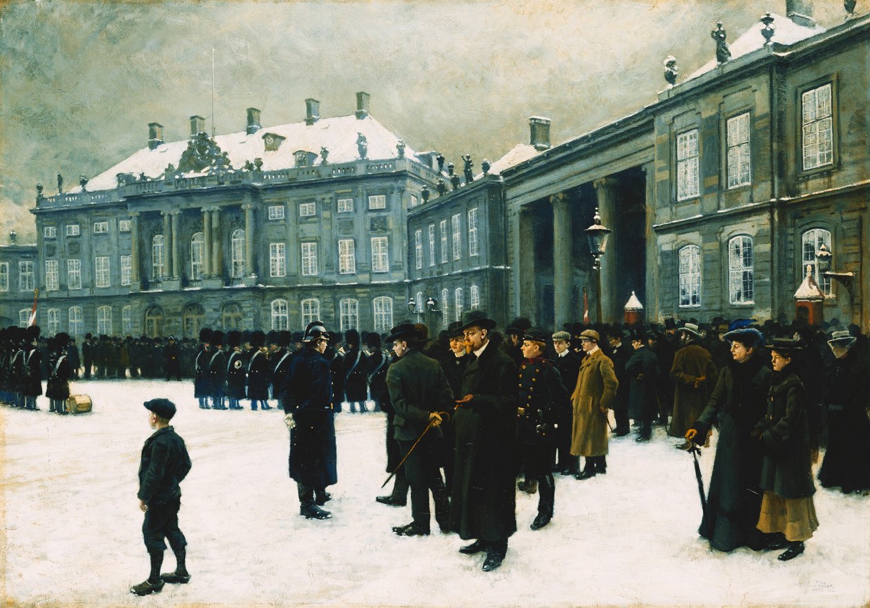 Zmiana warty w pałacu Amalienborg, 1902-1903 autorstwa Paul Fischer