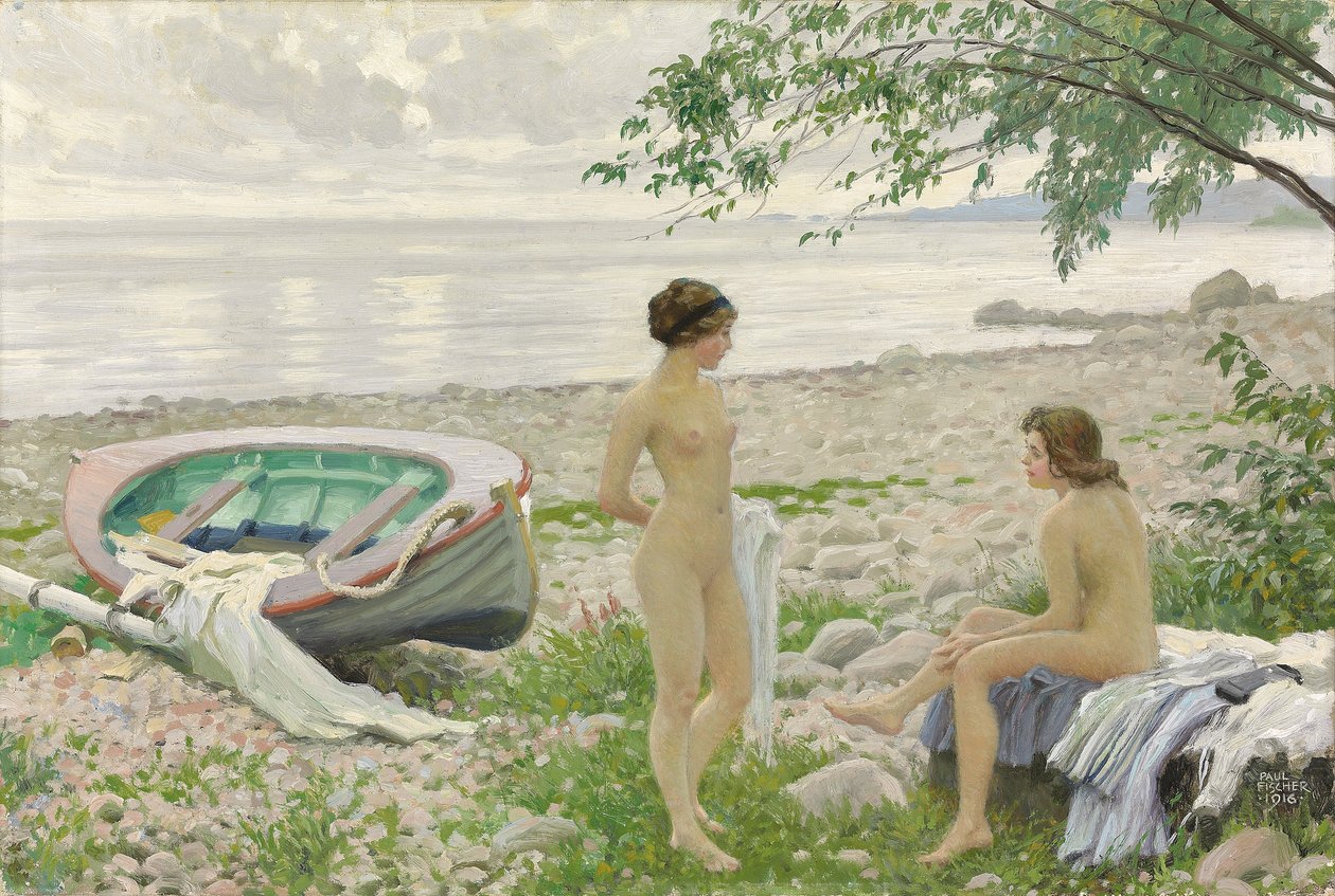 Na plaży autorstwa Paul Fischer