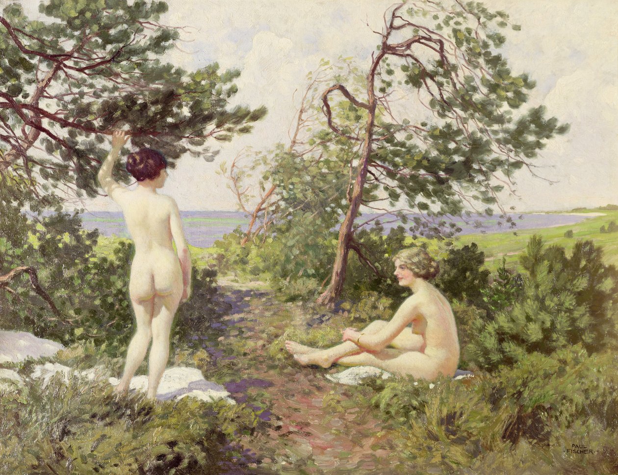 Kąpiący się autorstwa Paul Fischer