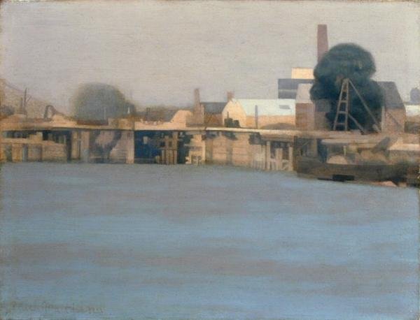 Doki Shrewsbury (olej na płótnie) autorstwa Paul Fordyce Maitland